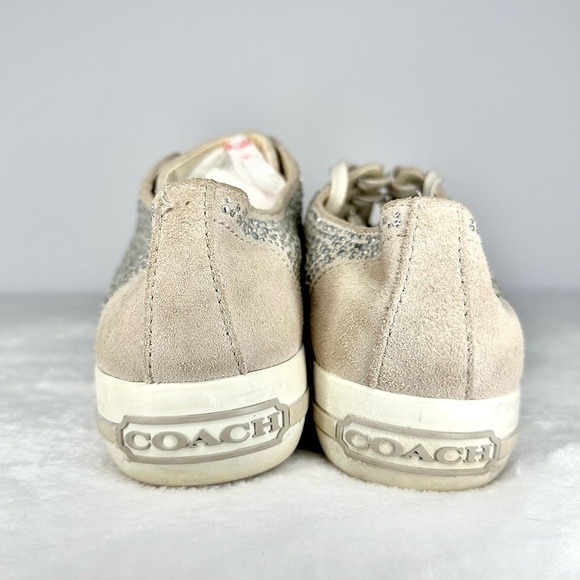 COACH STYLE # Q2047 Ladies Suede Rhinestone Sneakers - Picture 3 of 11